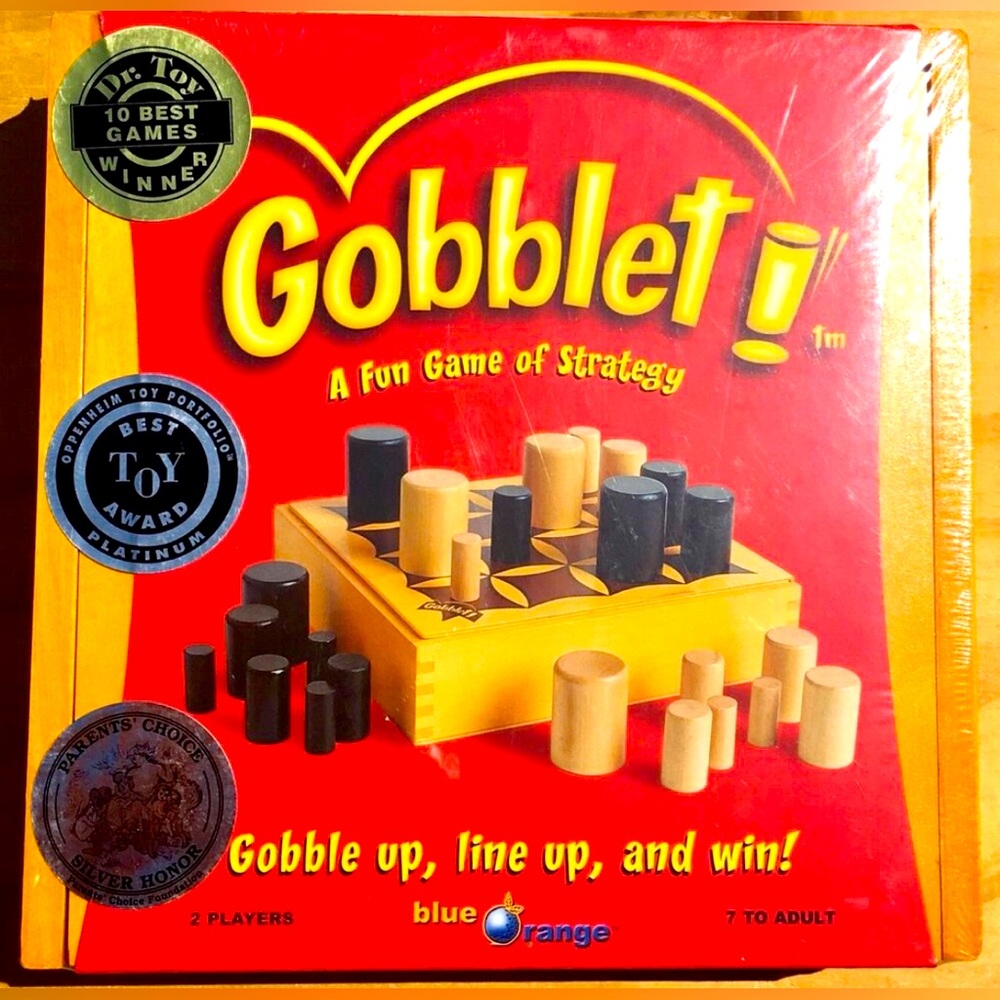 NEW NIB Gobblet! Goblet Blue Orange Awesome Strategy Family Board Game Rare
